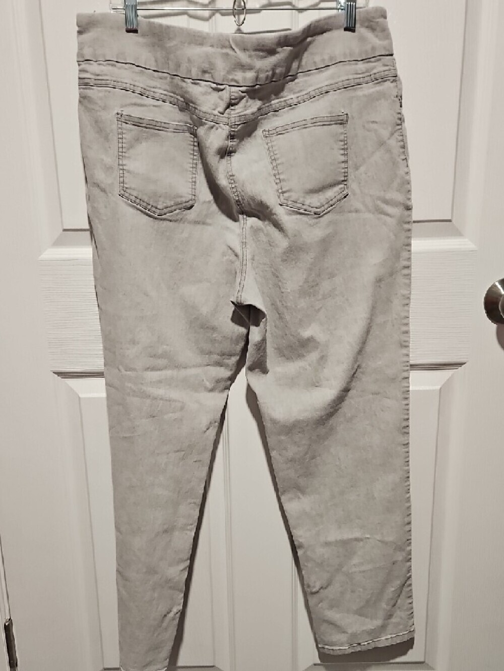 Ruby Rd. Light Gray Straight Leg Jeans - Picture 6 of 6